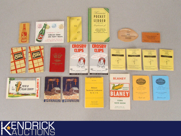 lot 49 image: Lot of Vintage Advertising Pocket Books etc.