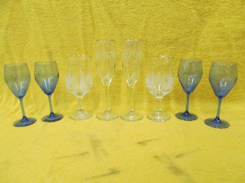 stemmed glasses