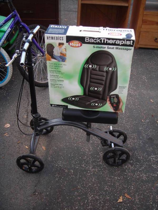 Knee Scooter & 5 Motor Seat Massager