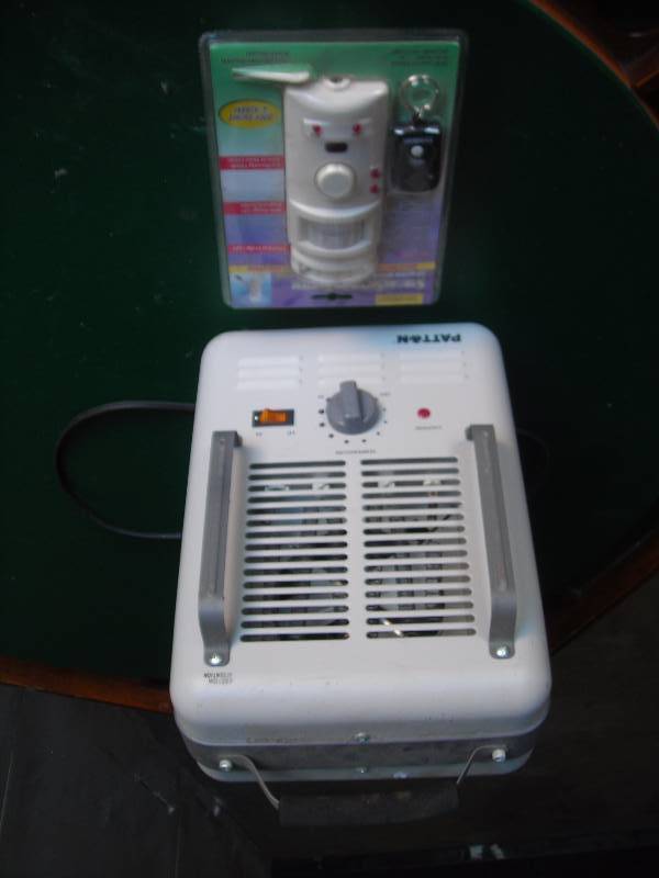 Patton Electric Heater & Security Light With Door Chime & Alarm