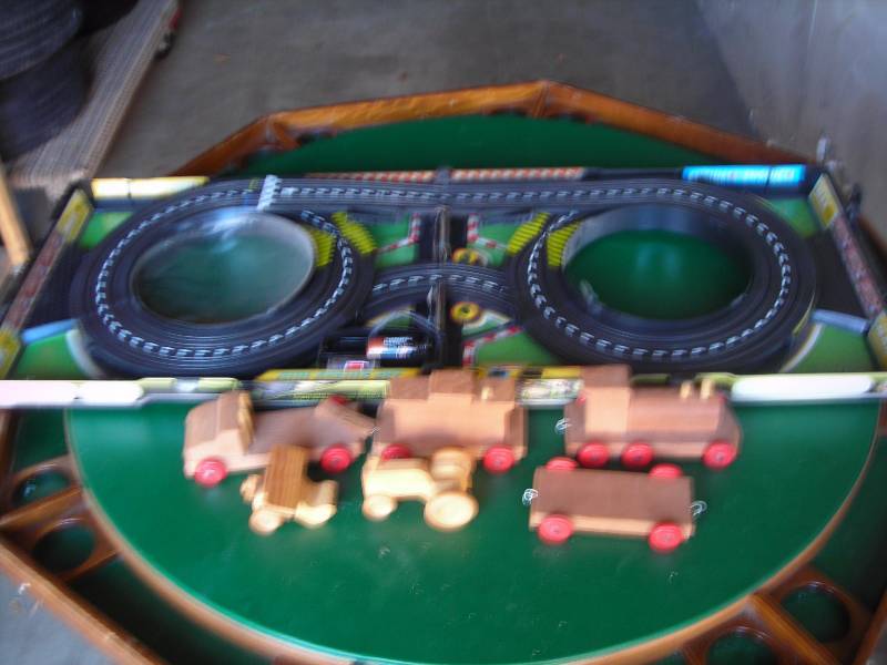 Racetrack Parts & Wooden Toy Cars