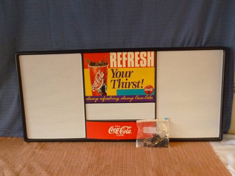 lot 11 image: Coca-Cola Menu Display Board