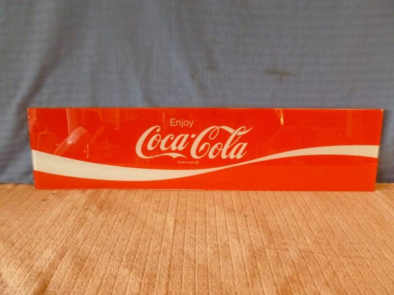 lot 12 image: Coca-Cola Glass Sign
