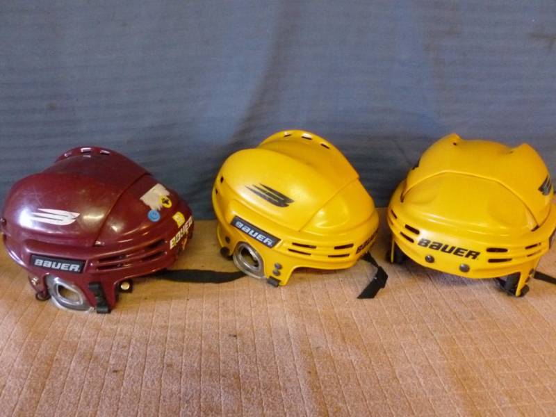 lot 199 image: Bauer Hockey Helmets