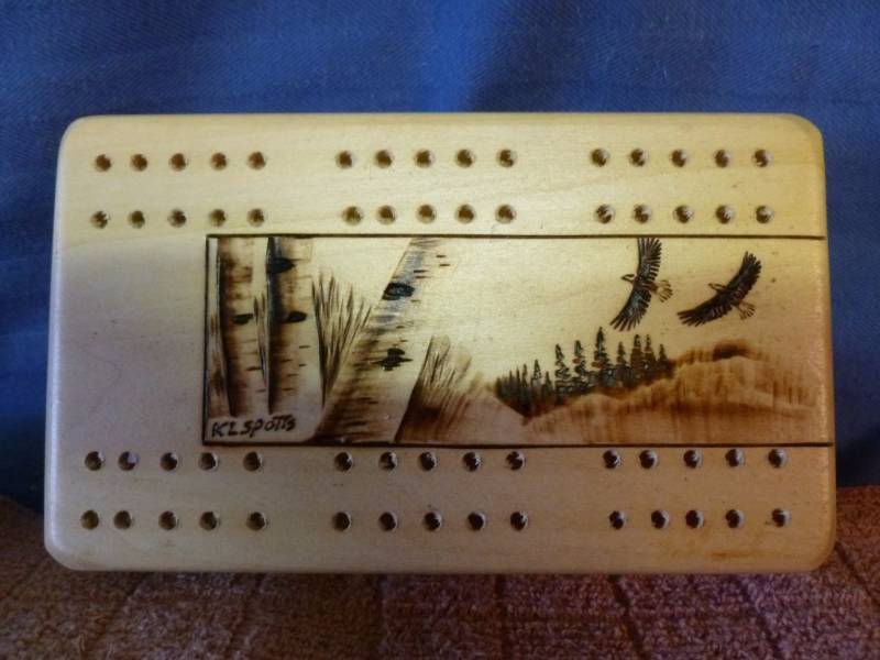 lot 209 image: Custom Cribbage Board