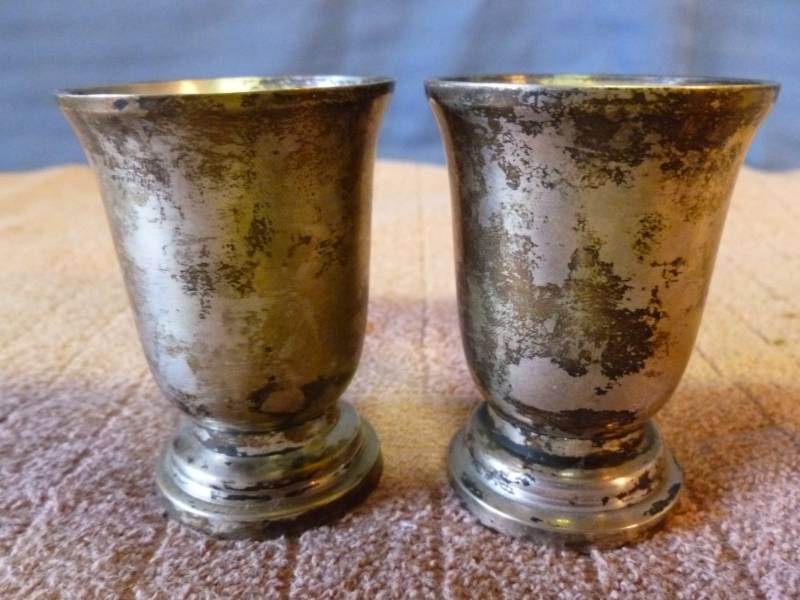 lot 215 image: Silverplate Shot Glasses