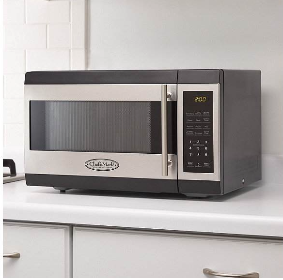 lot 42 image: Chefs Mark 1.3 cu. ft. 1000-Watt Microwave Oven