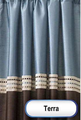 lot 81 image: Terra Embroidered 108x84 Panel Pair