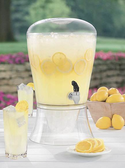 lot 100 image: 3 Gallon Acrylic Beverage Dispenser