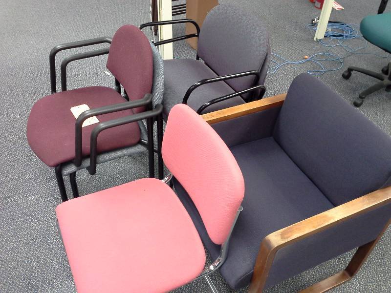 (6) Mismatched Office Chairs