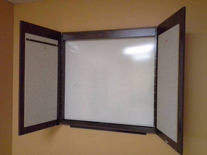 White Board with Cabinet