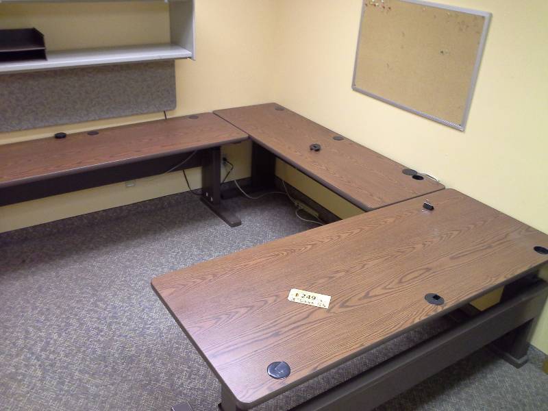 (3) Adjustable Height Tables