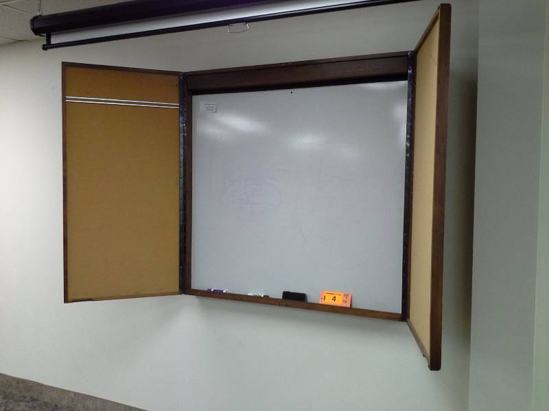 White Board with Cabinet