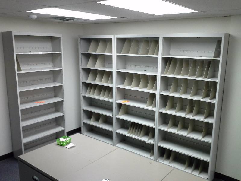 Partitioned Lateral Shelving