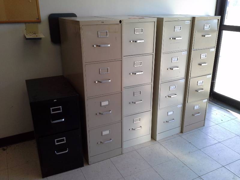 Metal File Cabinets (5)