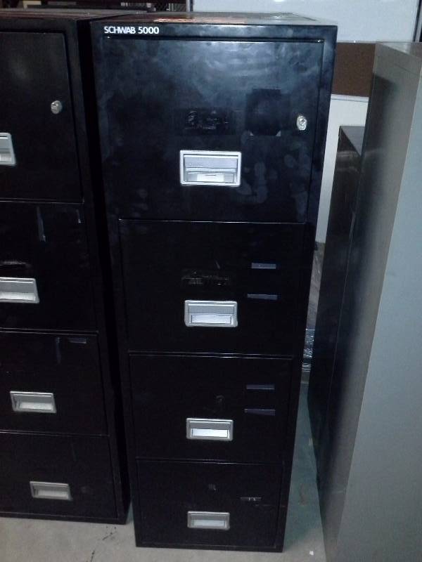 (1) Schwab 5000 Fireproof File Cabinets