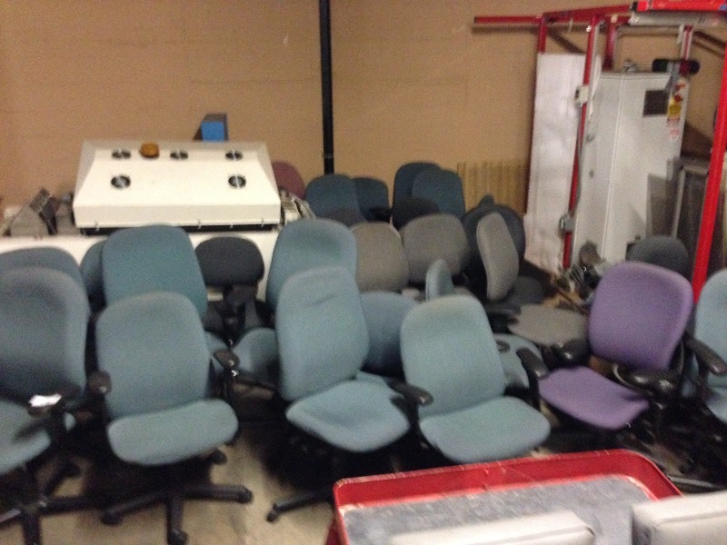 Large lot of office chairs