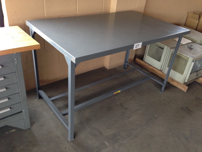 Metal shop table
