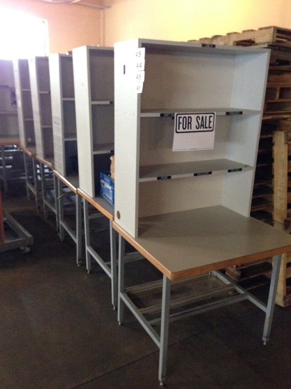 Lot of 2 work table stations