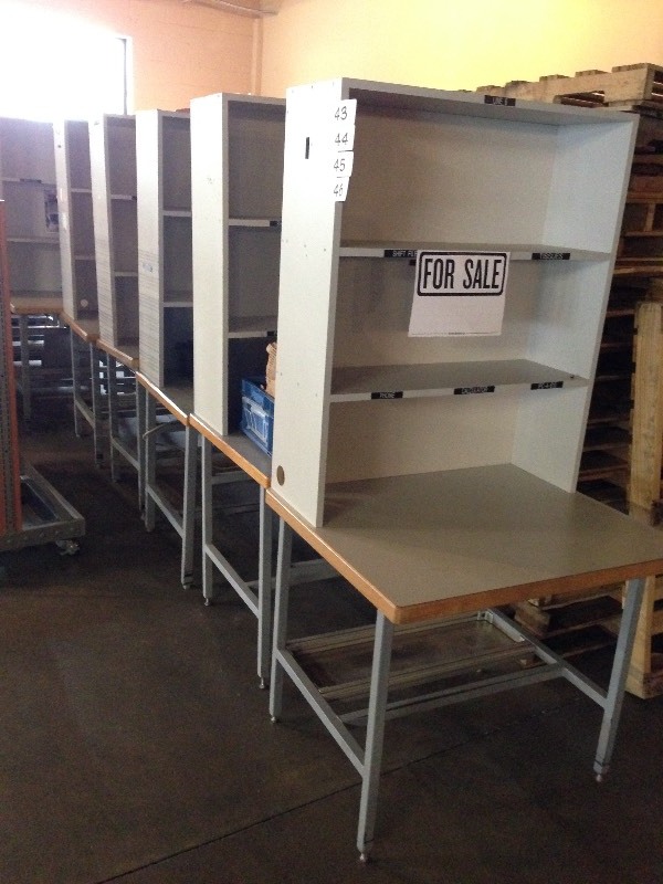 Lot of 2 work table stations