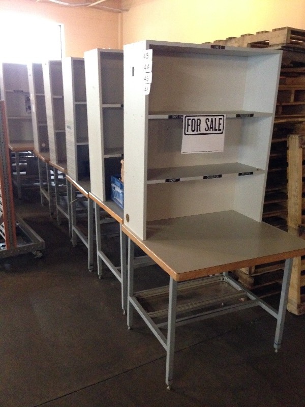 Lot of 2 work table stations