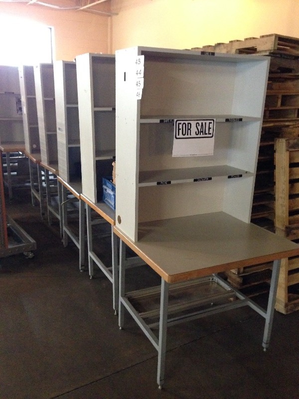 Lot of 2 work table stations