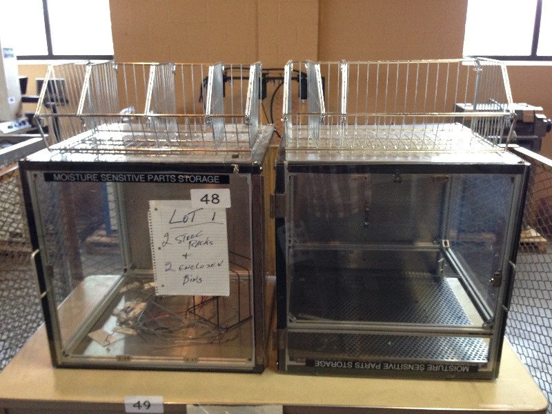 2 cabinets and wire baskets
