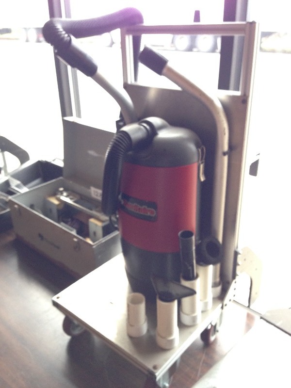 Sanitaire vacuum cart