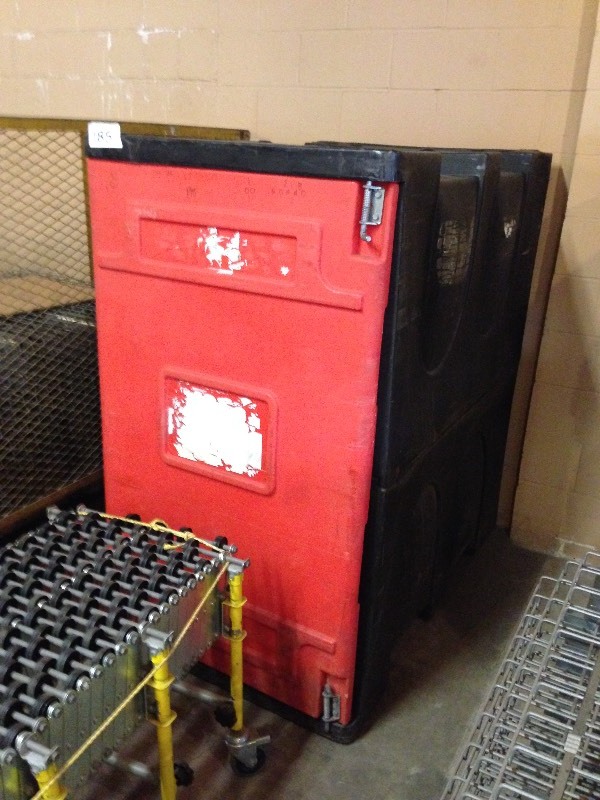 Large plastic shipping container