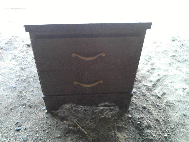 2 drawer end table