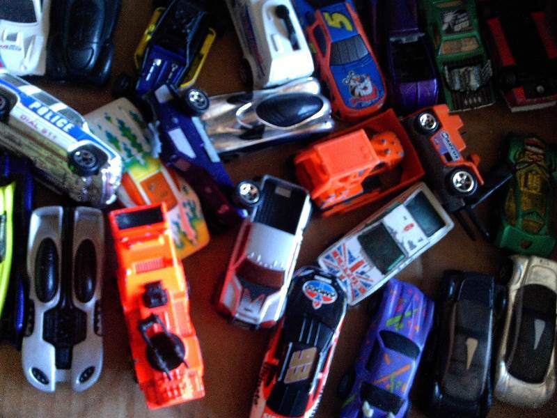 match box and hot wheels