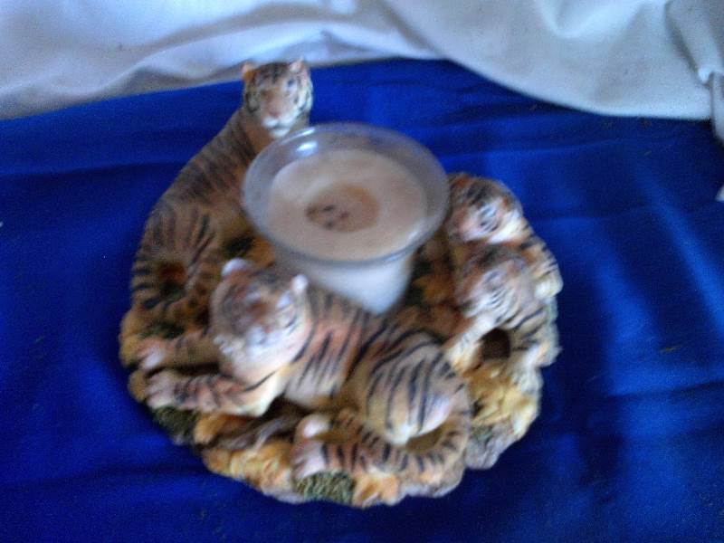 tiger candle holder