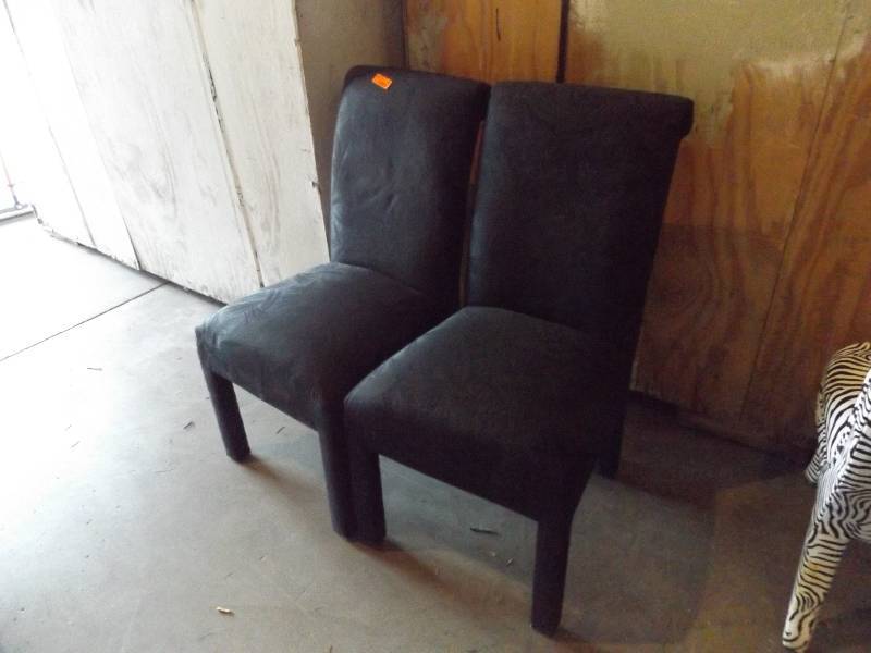 Pair of Blackish Grey Chairs