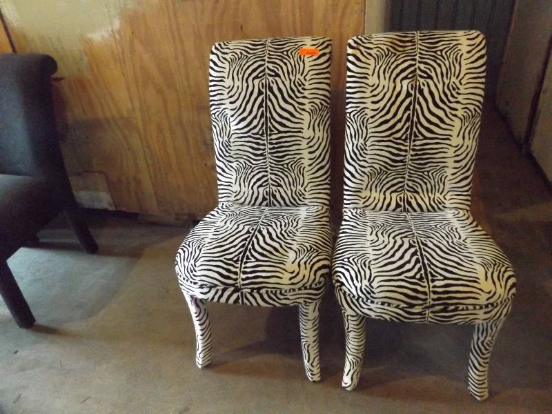 2 Zebra Chairs