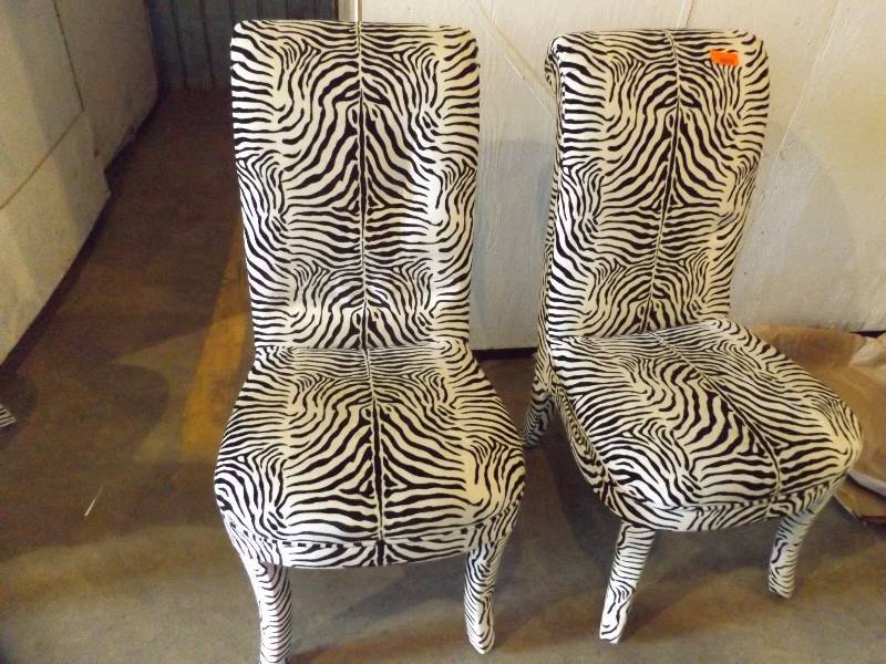 2 Zebra Chairs