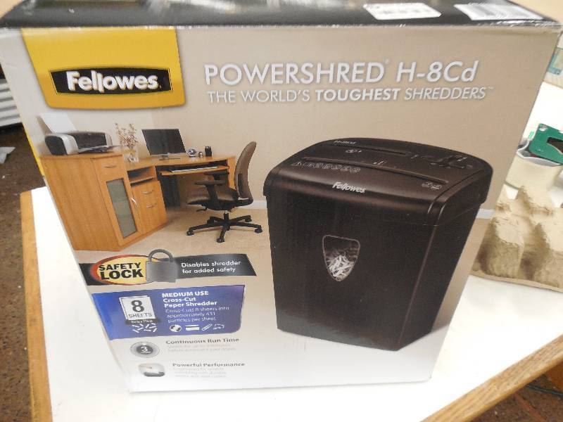 lot 10 image: Fellowes Powershred H-8Cd - shredder