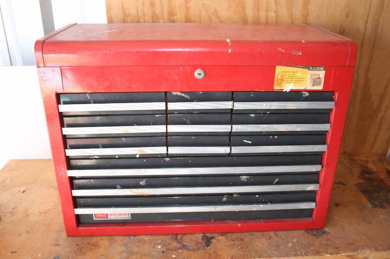 12 drawer tool box with contents