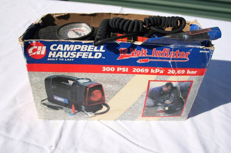Emergency Tire inflater and light