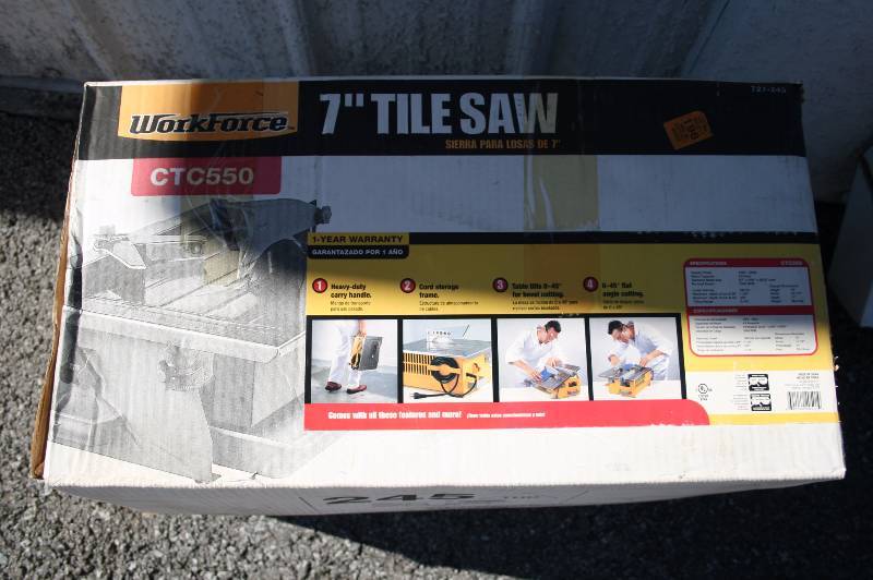 Workforce 7 Tile Saw