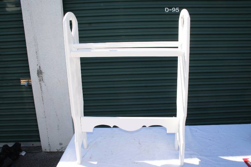 Painted Wood Quilt Rack