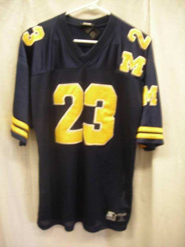 Team Starter Football Jersey #23 Michigan Size L