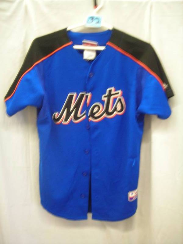 Majestic Mets Baseball Jersey Youth Large