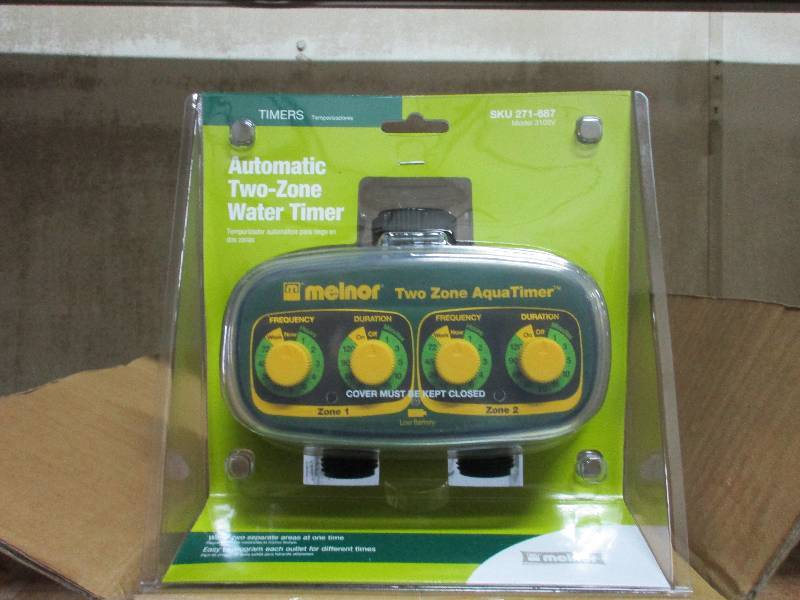 4 New 2 zone water timers