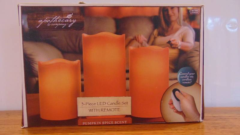 Apothecary & company 3-piece LED Candle Set