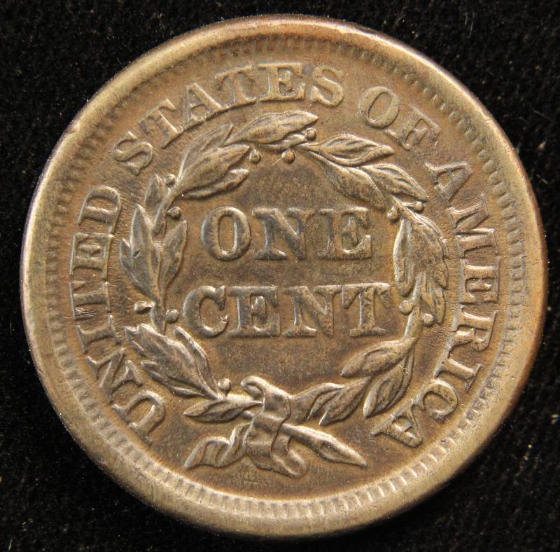 1856 US LARGE CENT AU