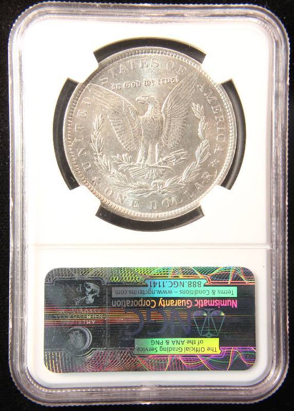 1890 MORGAN SILVER DOLLAR AU58 NGC CERTIFIED