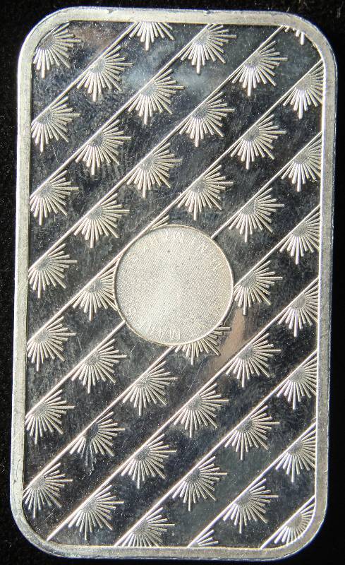 1 TROY OZ. .999 FINE SILVER SUNSHINE BAR