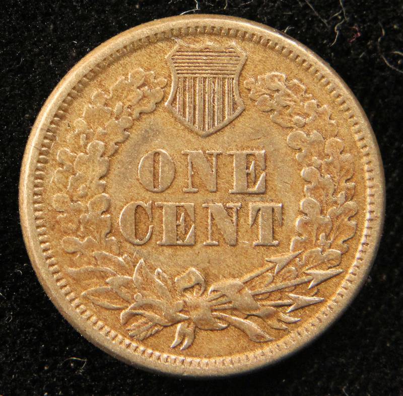 1861 COPPER NICKEL INDIAN HEAD CENT XF