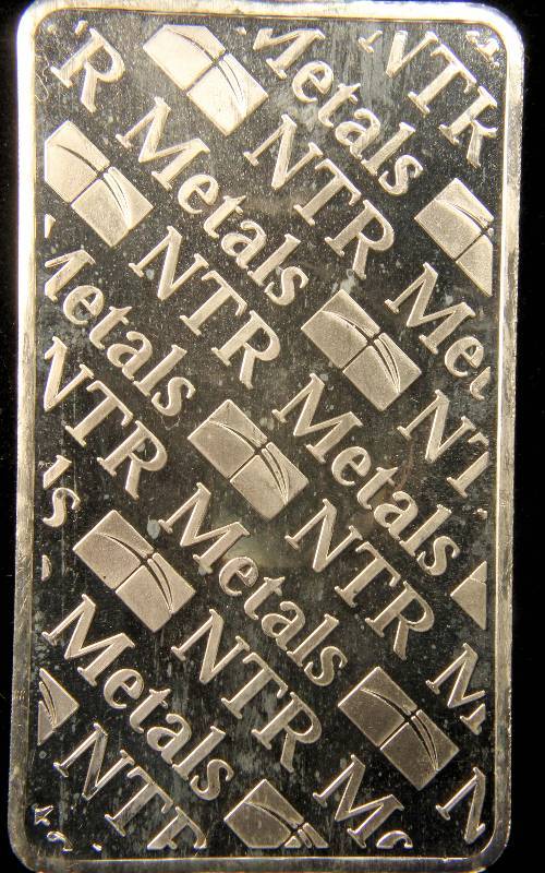10 TROY Oz. .999 FINE SILVER BAR NTR METALS
