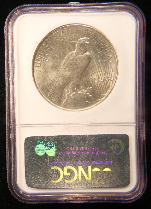 1924 PEACE SILVER DOLLAR BU NGC CERTIFIED